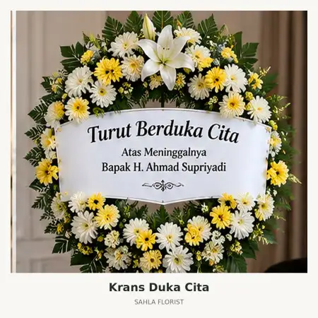 Krans Bunga Duka Pataruman