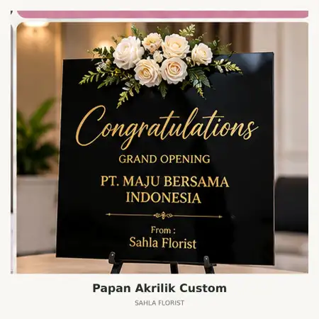 Papan Bunga Akrilik Pataruman
